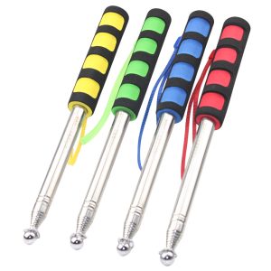 Stainless steel telescopic flagpole 1-3 meters | Direct source factory, tour guide flagpole / Teaching pointer