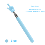 Blue handle + Blue fingers